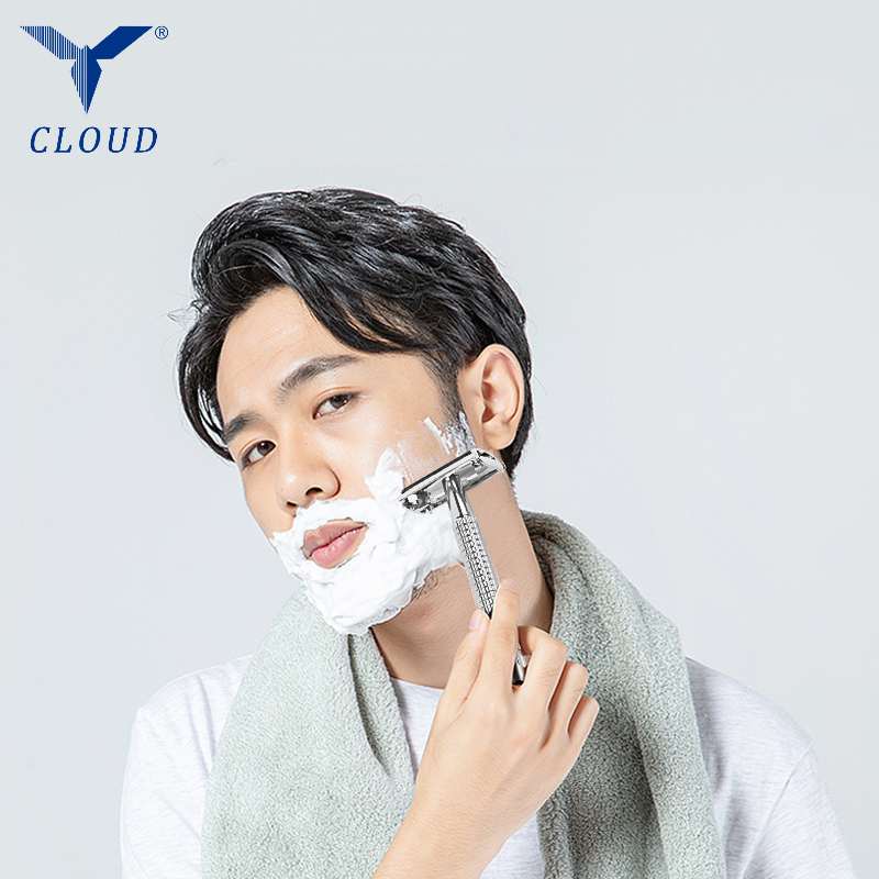 74 Cruach Dhosmálta Double Edge Twist Oscailte T-Shaped Lámhleabhar Razor