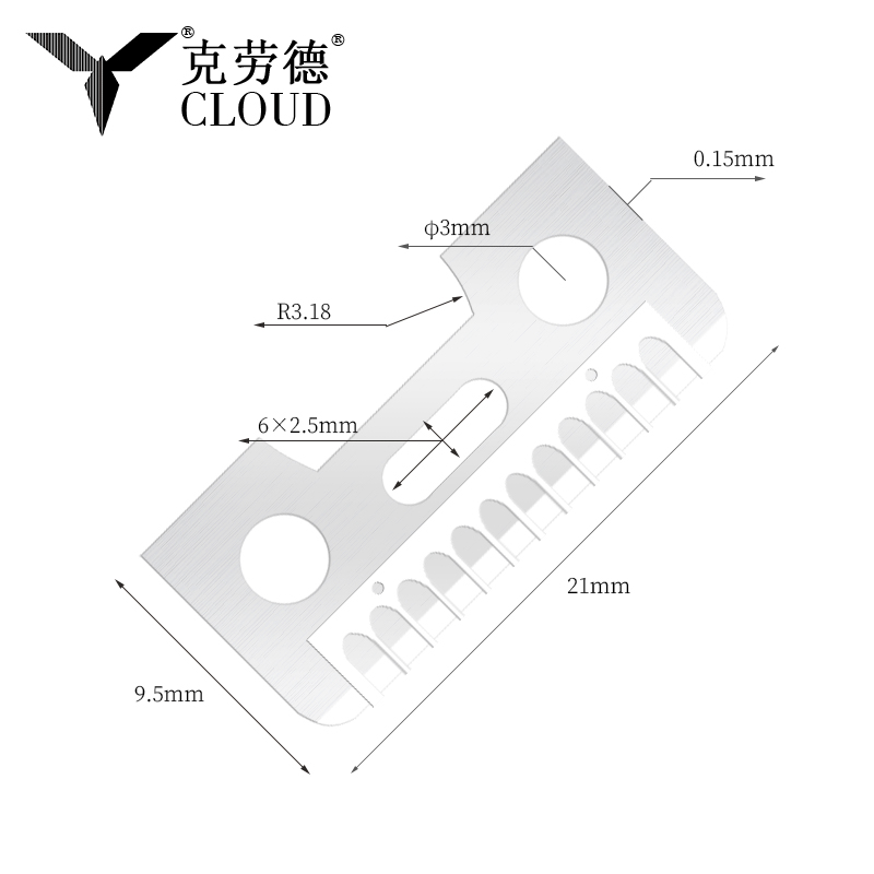 Lanna Razor Eyebrow Cruach Dhosmálta Imeall Gearrtha Aon-Thaobh
