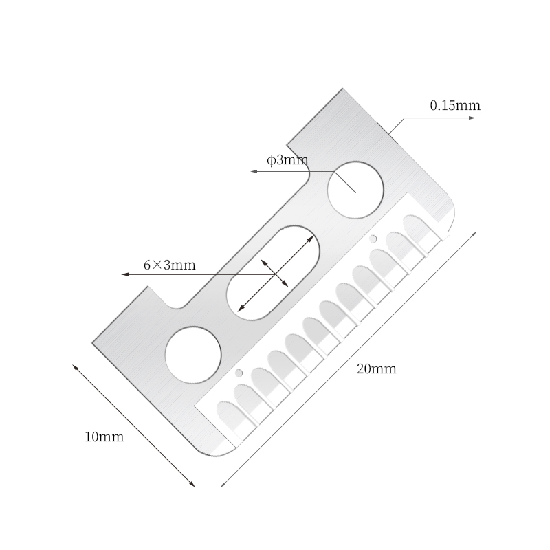 Lanna Razor Eyebrow Cruach Dhosmálta Imeall Gearrtha Aon-Thaobh