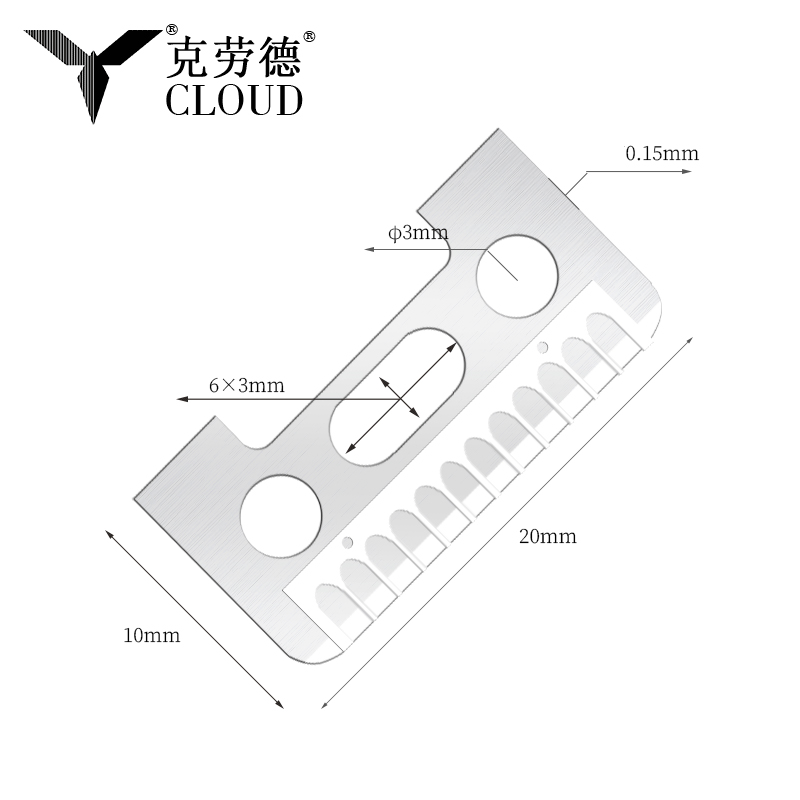 Lanna Razor Eyebrow Cruach Dhosmálta Imeall Gearrtha Aon-Thaobh